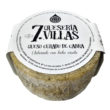 Queso curado de cabra artesano. Elaborado con leche cruda. Quesería 7 Villas.