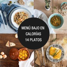 MENU BAJO EN CALORIAS 14 PLATOS