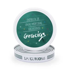 Tapa de Conservas La Curiosa Felices Vacaciones