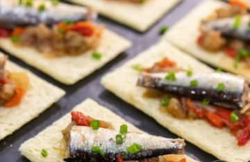 receta tostada de sardinas