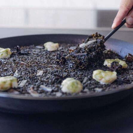 arroz negro quique dacosta preparado