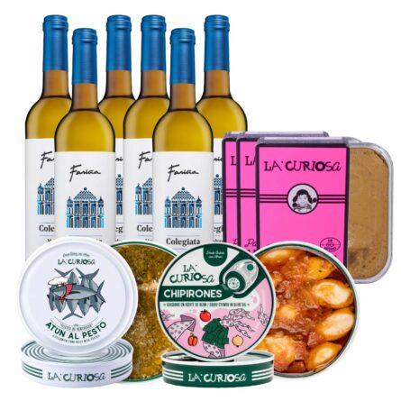 Pack gourmet Malvasía y conservas Aperitivo marinero