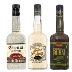 pack de Cemas Panizo: Crema de Orujo, Crema de Arroz y Crema de Chocolate Dubai