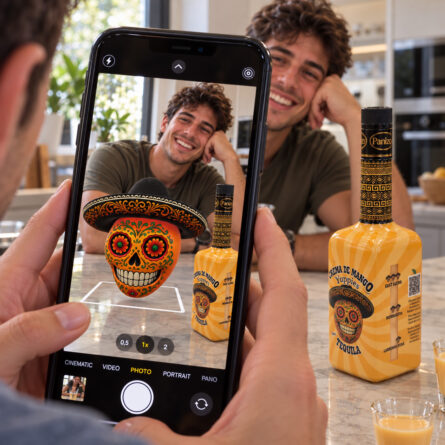 Calavera AR y crema de mango