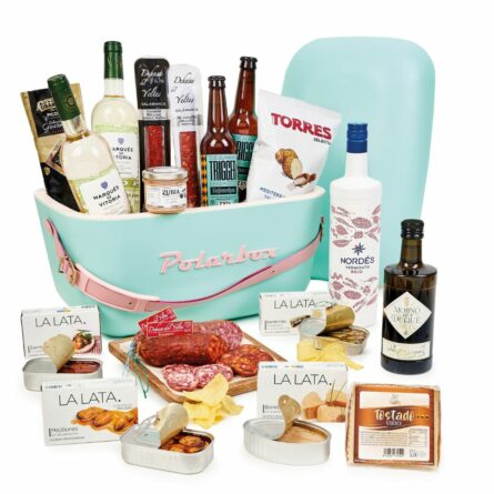 Contenido de la cesta gourmet 205 en nevera Polarbox