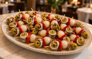 plato de gildas con anchoas